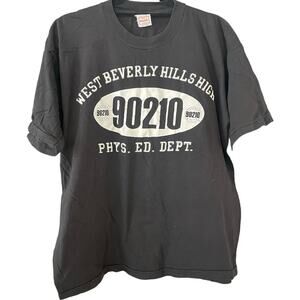 Vintage 90s 90210 West Beverly Hills High PE Department Single Stitch Shirt XL